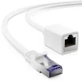 deleyCON 1m CAT 7 Patchkabel Verlängerung S/FTP Netzwerkkabel LAN DSL RJ45 Kabel