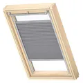 VELUX Original Dachfenster Plissee für SK08, Grau, mit Grauer Führungsschiene