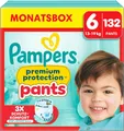 Pampers Premium Protection Pants Größe 6, 132 Windeln, 13kg-19kg, 360° Passform