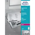 Avery-Zweckform 3480 3480 Selbstklebefolie DIN A4 Farblaserdrucker, Laserdrucker, Farbkopierer, Kopierer Transparent 100 St.