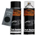 Autolack Spraydosen Set für BMW 475 Blacksaphire Metallic Basislack Klarlack