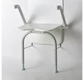 ETAC Dusch-Toilettenrollstuhl Etac Relax Duschklappsitz mit Armlehnen und Stützb