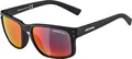 Alpina KOSMIC Fahrradbrille Lifestyle Brille black matt-red