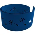 zaunzu Sichtschutz Premium Dekor Pusteblume Lasermuster Enzianblau 2,55m