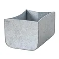 LIFENEY Aufbewahrungsbox Größe M – Schrank Organizer aus der Serie Organize your closet – Für Stauraum & Ordnung im Kleiderschrank – 33 x 33 x 33 cm, Material: Filz, Farbe: Grau