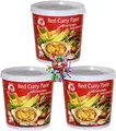 yoaxia ® 3er Pack - [ 3x 400g ] Rote Currypaste/Red Curry Paste + ein kleines Glückspüppchen - Holzpüppchen