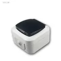 Aufputz Steckdose IP44, 250V~/ 16A, Feuchtraum Dose, AP grau, Steckerdose Keller