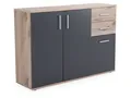 Kommode ALYSHA BHT 120x84x35 cm grau Sideboard Bürokommode Anrichte