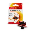 Alpine PartyPlug Gehörschutz Ohrstöpsel für Konzert, Festival, Musik, Party & Disco - Hohe Musikqualität - Wiederverwendbar & Hypoallergen - Mit Schlüsselanhänger - Schwarz