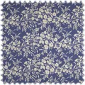 Heiro Landhaus Möbelstoff Arezzo Floral Blau
