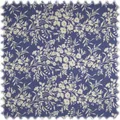 Landhaus Möbelstoff Arezzo Floral Blau