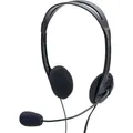 Ednet Headset, 1.8 m, 20 - 20000 Hz, 32 Ohm, 30 - 16000 Hz, 600 Ohm, Mehrfach - Schwarz