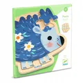 Djeco Holzpuzzle Igel Dj01822 - 9 Teile, ab 2 Jahren, Lernspielzeug
