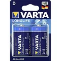 Batterie Alkaline, Mono, D, LR20, 1.5V Longlife Power, Retail Blister,2 Stück (1er Pack)