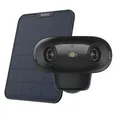 Reolink Argus 4 Pro+SP2, 4K 8MP 180° Dual-Lens Akku-Kamera, Smart Detection, 2.4/5GHz WiFi, ColorX-Nachtsicht, 2-Wege-Alarm, Schwarz