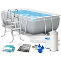Pool, Grau, Textil, 300x80x175 cm, Freizeit, Pools und Wasserspaß, Pools