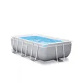 Intex 26784 Prisma Frame rechteckiger Aufstellpool, 300x175x80 cm, grau