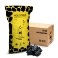 Holzkohle 10kg Grillkohle Buche | Charcoal für Grill BBQ Smoker Buchenholzkohle