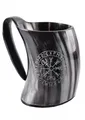 Battle-Merchant Bierkrug aus Horn - Vegvísir