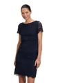 Vera Mont Damen 0018/4851 Kleid, Blau, 36 EU