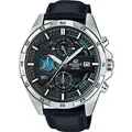 Casio Edifice Herrenuhr Lederband EFR-556L-1AVUEF - Schwarz/Schwarz