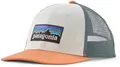 Patagonia P-6 Logo LoPro Trucker Hat white w/peach sherbet - Größe one size