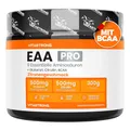 EAA Pulver 300g, Aminosäuren Essenziell EAA PRO Vitastrong, 9 Essentielle Aminosäuren Pulver 300g, BCAA, Glutamin, L-Citrullin, L-Tyrosin, L-Lysin, L-Tryptophan, Methionin, Zitronengeschmack