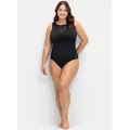 Sheego Badeanzug Badeanzug . (1-St) schwarz 58