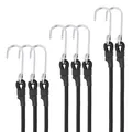 Spanngummi mit Haken,8er Expander mit Haken Gummispanner Gummibänder mit Hake...