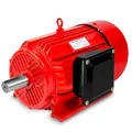 EBERTH Elektromotor 400V mit 5,5 kW Leistung, Drehstrommotor aus Aluminium, 3-Phasen, Drehzahl 2900 U/min., Stromstärke 11 A, Leistungsfaktor 0,95, Asynchronmotor für Einsatz in Industrie, 68 kg