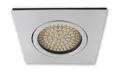 Flacher LED Spot Leuchte 230V 3,5W warmweiss LED Strahler geringe Einbautiefe