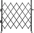 VEVOR Einzelnes faltbares Sicherheitstor, 48 Zoll H x 66 Zoll B Falttürtor, Akkordeon-Sicherheitstor aus Stahl, flexibel erweiterbares Sicherheitstor, 360° rollendes Barrikadentor, Scherentor oder Tür mit Vorhängeschloss