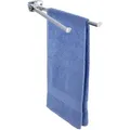 Wenko Handtuchhalter Basic 17875100, silber, zur Wandmontage, Edelstahl, 2 Arme zu je 42 cm