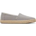 Toms Alpargata Rope 2.0 drizzle grey recycled cotton slubby 39