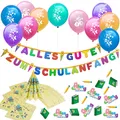 Schuleinführung Schulanfang Einschulung Deko Set Ballons Girlande Servietten uvm