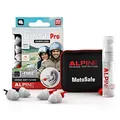 Alpine MotoSafe Pro Gehörschutz Ohrstöpsel Renn- und Touringstöpsel - Verhindern Gehörschäden vom Motorradfahren - Verkehr noch hörbar - Bequemes hypoallergenes Material - Wiederverwendbar
