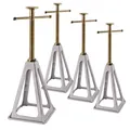 Dema Alu Anhänger Stützen Anhängerstützen Abstellstützen Stützfuß Set 4-tlg. 4000 kg 24571