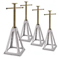 Alu Anhänger Stützen Anhängerstützen Abstellstützen Stützfuß Set 4-tlg. 4000 kg