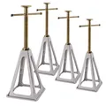Alu Anhänger Stützen Anhängerstützen Abstellstützen Stützfuß Set 4-tlg. 4000 kg