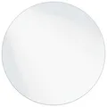 vidaXL Wandspiegel Rund Ø 70 cm Gehärtetes Glas, Moderner Badezimmerspiegel, eleganter Wandschmuck, rahmenloses, minimalistisches, reflektierendes Glas