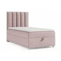 Best For Home Boxbett, Rosa, Textil, Höhe ca. 18 cm, Rechteckig, 70x200 cm, Schlafzimmer, Betten, Boxspringbetten