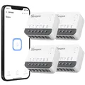4Packs SONOFF ZBMINIR2 Zigbee Smart Schalter Modul Scene Drahtlos Wand Schalter