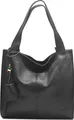 Florence Leder Tasche Schultertasche Shopper schwarz OTF155S