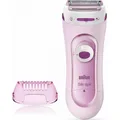Braun Silk-épil Lady Shaver LS 5100 Pink, rasieren und trimmen, schwenkbar 