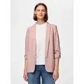 pieces Blusenblazer PCBOSELLA 3/4 BLAZER NOOS Materialmix, regular fit rosa XS (34)