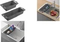 metaltex Spülkorb Drain-Flex, ausziehbar, Kunststoff, grau Material: Polypropylen PP, variabel ausziehbar von - 1 Stück (185020001)