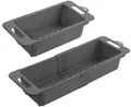 metaltex Spülkorb Drain-Flex, ausziehbar, Kunststoff, grau