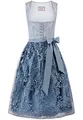 Stockerpoint Damen Sidonia Midi Dirndl, Rauchblau, 42