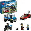 LEGO 60276 City Polizei Gefangenentransporter, Spielzeug-Set mit Motorrad und LKW, Erweiterungsset zur Polizeistation, für Kinder ab 5 Jahre - Schwarz