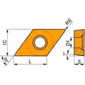 Drehwendeschneidplatte ISO DCMT 11T304E-RF:T7335 D.4,4mm MT-CVD beschichtet